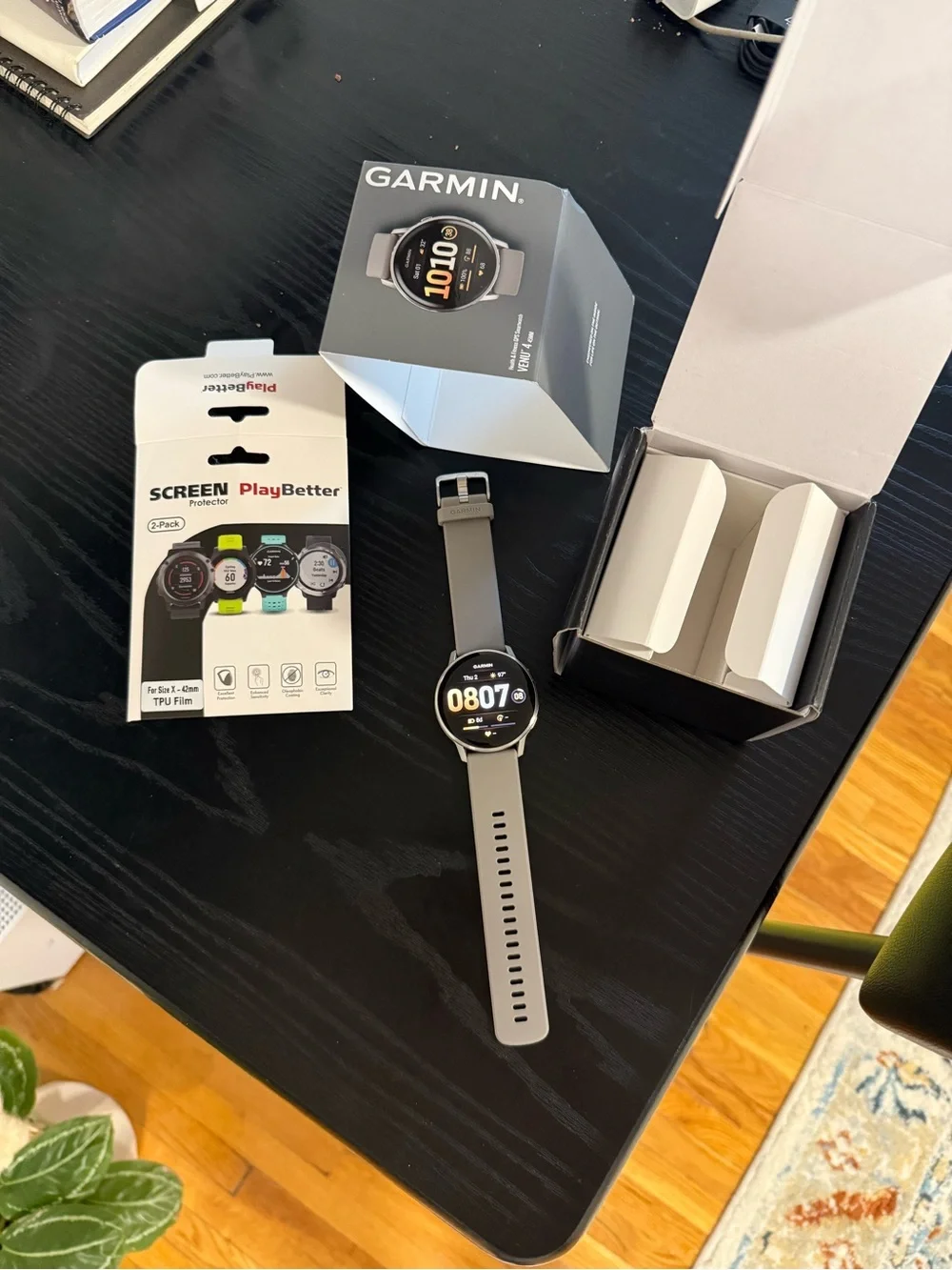 🎁Garmin Venu 4 GPS Smartwatch 45mm Silver/State- Open Box Like New